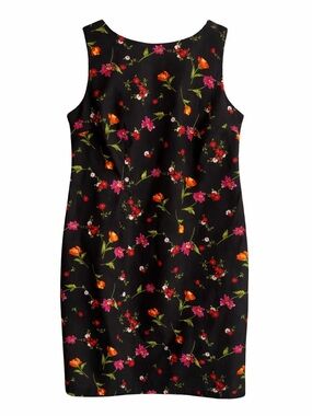 Vintage CDC Size 12 Sleeveless Floral Sheath Dress